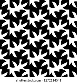 Simple black and white vector illustration. Abstract geometric background pattern