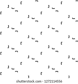Simple black and white vector illustration. Abstract geometric background pattern