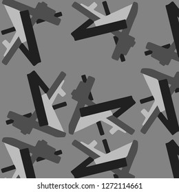 Simple black and white vector illustration. Abstract geometric background pattern