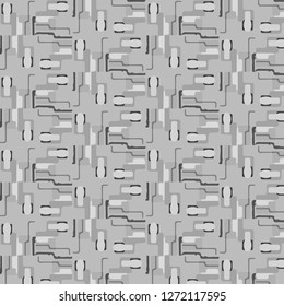 Simple black and white vector illustration. Abstract geometric background pattern