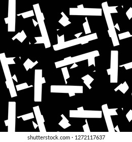 Simple black and white vector illustration. Abstract geometric background pattern