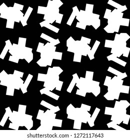 Simple black and white vector illustration. Abstract geometric background pattern