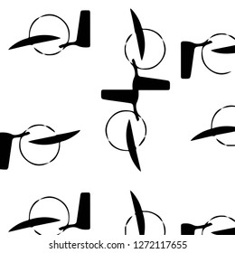 Simple black and white vector illustration. Abstract geometric background pattern