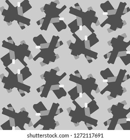 Simple black and white vector illustration. Abstract geometric background pattern