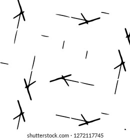 Simple black and white vector illustration. Abstract geometric background pattern