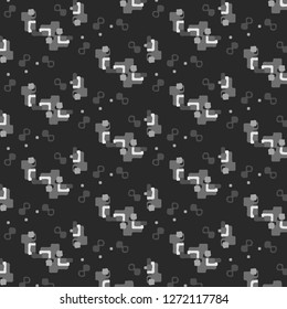 Simple black and white vector illustration. Abstract geometric background pattern