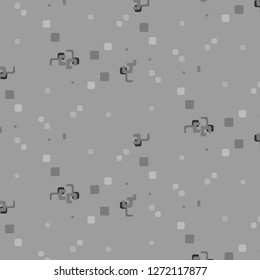 Simple black and white vector illustration. Abstract geometric background pattern