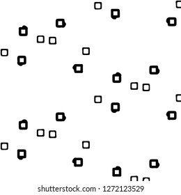 Simple black and white vector illustration. Abstract geometric background pattern