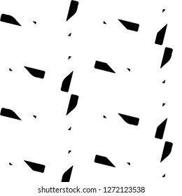 Simple black and white vector illustration. Abstract geometric background pattern