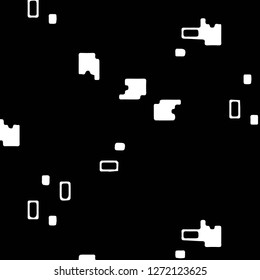 Simple black and white vector illustration. Abstract geometric background pattern