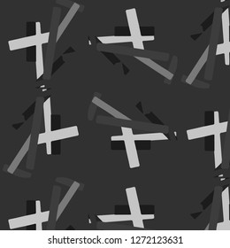 Simple black and white vector illustration. Abstract geometric background pattern