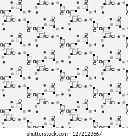 Simple black and white vector illustration. Abstract geometric background pattern