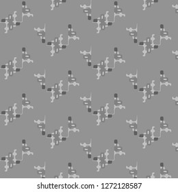 Simple black and white vector illustration. Abstract geometric background pattern