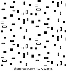 Simple black and white vector illustration. Abstract geometric background pattern