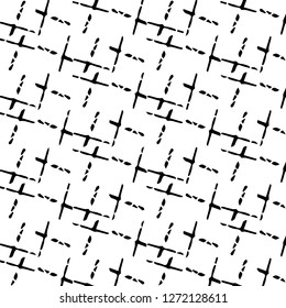 Simple black and white vector illustration. Abstract geometric background pattern