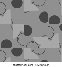 Simple black and white vector illustration. Abstract geometric background pattern