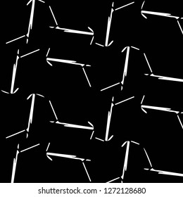 Simple black and white vector illustration. Abstract geometric background pattern