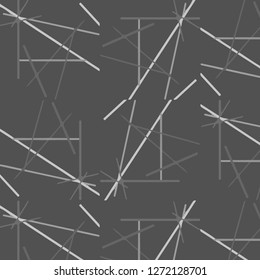 Simple black and white vector illustration. Abstract geometric background pattern