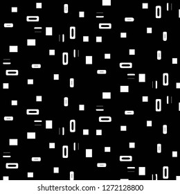 Simple black and white vector illustration. Abstract geometric background pattern