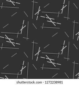 Simple black and white vector illustration. Abstract geometric background pattern