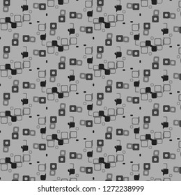 Simple black and white vector illustration. Abstract geometric background pattern