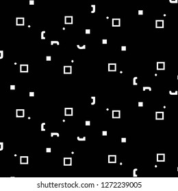 Simple black and white vector illustration. Abstract geometric background pattern