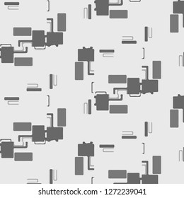 Simple black and white vector illustration. Abstract geometric background pattern