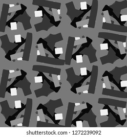 Simple black and white vector illustration. Abstract geometric background pattern