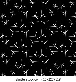 Simple black and white vector illustration. Abstract geometric background pattern