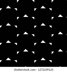 Simple black and white vector illustration. Abstract geometric background pattern