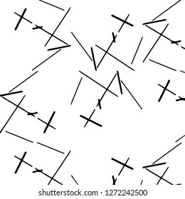 Simple black and white vector illustration. Abstract geometric background pattern
