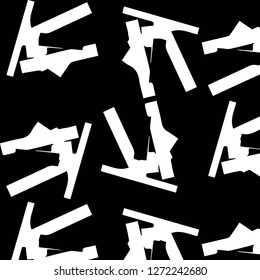 Simple black and white vector illustration. Abstract geometric background pattern
