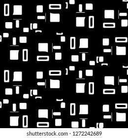 Simple black and white vector illustration. Abstract geometric background pattern