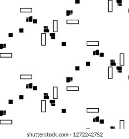 Simple black and white vector illustration. Abstract geometric background pattern