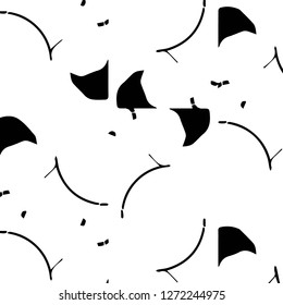 Simple black and white vector illustration. Abstract geometric background pattern