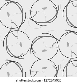 Simple black and white vector illustration. Abstract geometric background pattern