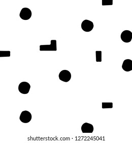 Simple black and white vector illustration. Abstract geometric background pattern