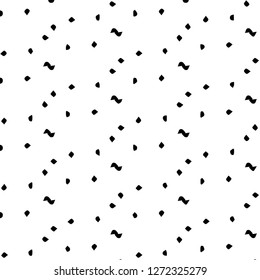 Simple black and white vector illustration. Abstract geometric background pattern