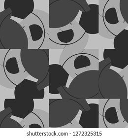 Simple black and white vector illustration. Abstract geometric background pattern