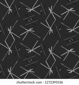 Simple black and white vector illustration. Abstract geometric background pattern