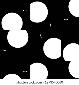 Simple black and white vector illustration. Abstract geometric background pattern