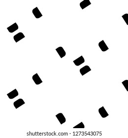 Simple black and white vector illustration. Abstract geometric background pattern