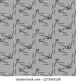 Simple black and white vector illustration. Abstract geometric background pattern
