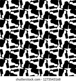 Simple black and white vector illustration. Abstract geometric background pattern