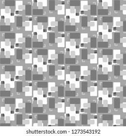 Simple black and white vector illustration. Abstract geometric background pattern