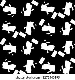 Simple black and white vector illustration. Abstract geometric background pattern