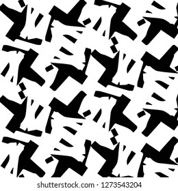 Simple black and white vector illustration. Abstract geometric background pattern