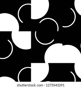 Simple black and white vector illustration. Abstract geometric background pattern