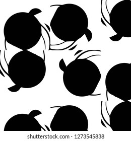 Simple black and white vector illustration. Abstract geometric background pattern