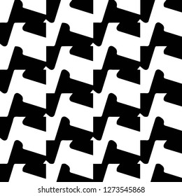 Simple black and white vector illustration. Abstract geometric background pattern